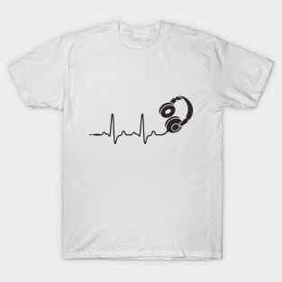 Headphone Heartbeat T-Shirt
